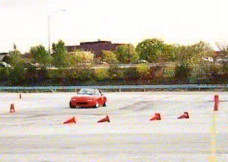 The most feared autocross Miata in  Atlanta... Rosemont Horizon, Chicago IL 1995.